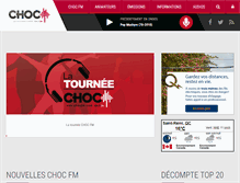 Tablet Screenshot of chocfm.com